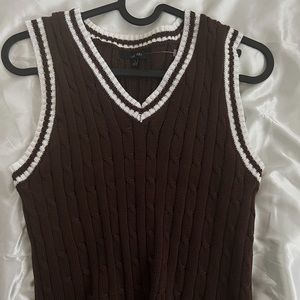 Beautiful Brown V-Neck Sweater
